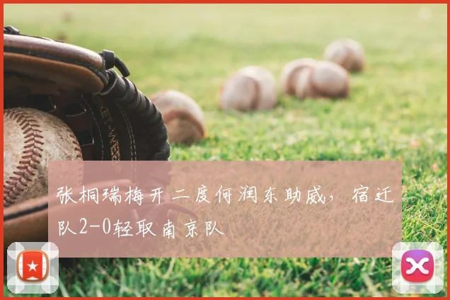 张桐瑞梅开二度何润东助威,宿迁队2-0轻取南京队
